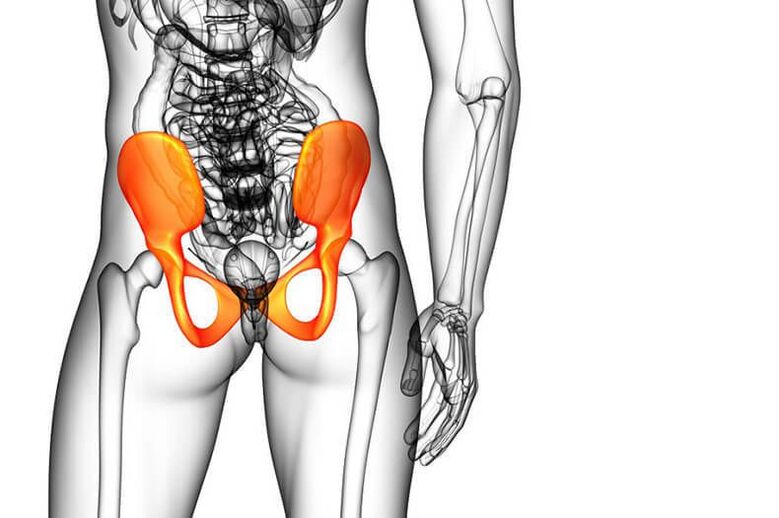 pelvic displacement and pain in the coccyx